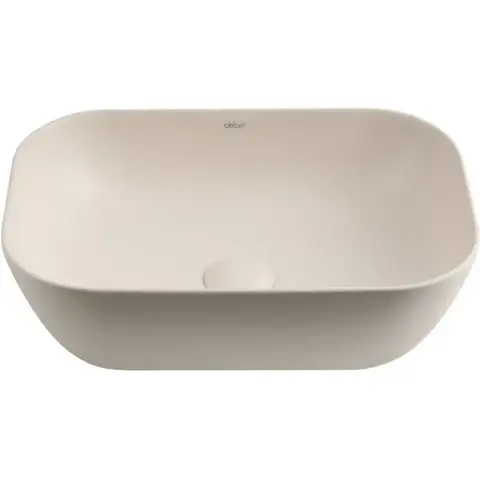 Abber AC2200MBE Раковина накладная Abber Rechteck AC2200MBE светло-бежевая матовая