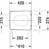 Duravit 0067690000 (нов. арт. 0067690094) Duravit Vero Сиденье для унитаза съемное, петли: нерж. сталь с автоматическим закрыванием, Цвет: Белый