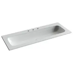 Ceramica Nova CN7024 CN7024 Раковина накладная Element с тремя отверстиями под смеситель 1210*457*137мм фото