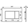 Alcaplast M279S Панель смыва для унитаза сенсорная с клавишей