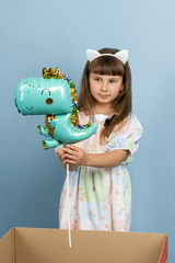 К Мини-фигура, Динозаврик в короне, Мятный, 17