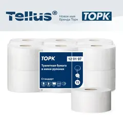Tork туалетная бумага в мини-рулонах белый 120197 фото