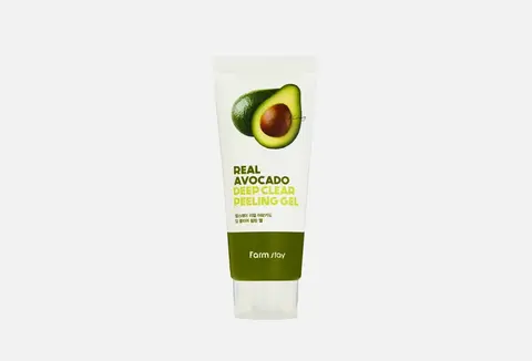 Farmstay Пилинг-гель с экстрактом авокадо real avocado deep clear peeling gel, 100 мл