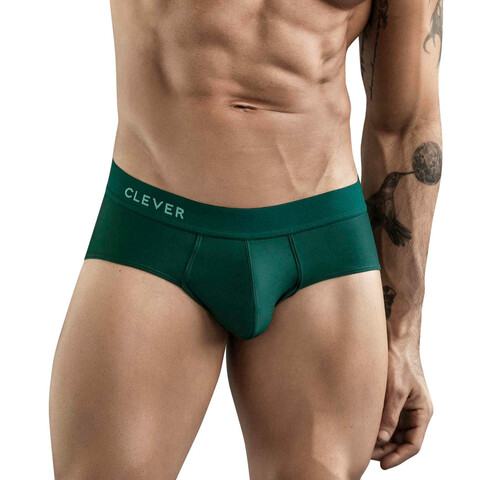 Мужские трусы брифы темно-зеленые Clever SAPPHIRE BRIEF 177617