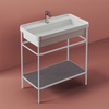 ACA057 56 Artceram FUORI SCALA Консоль металлическая для прямоугольной раковины 80 см, цвет moka