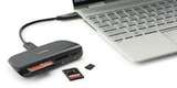Устройство чтения/записи флеш карт SanDisk ImageMate Pro, SD/microSD/CompactFlash, USB 3.0 с картами памяти