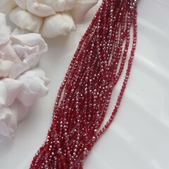 Бусины стеклянные винные с покрытием круглые 2 мм, К183