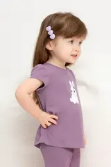 фуфайка  для девочки  КР 302384/насыщенный виноград к451
