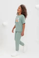 брюки  для девочки  КР 400586/полынь к403