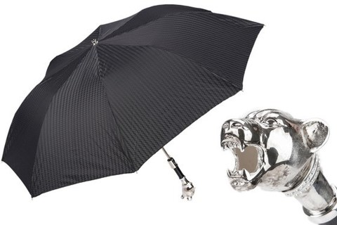 Зонт складной Pasotti Vintage Panther Folding Umbrella, Италия.