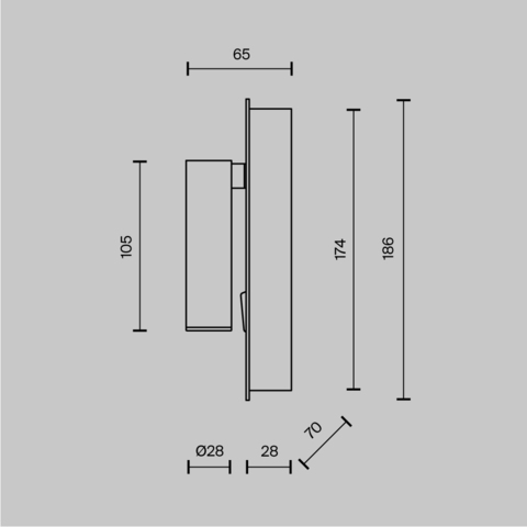 Настенный светодиодный светильник Maytoni Mirax C041WL-L3B3K