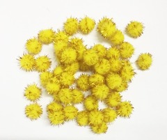 Помпоны для творчества глиттерные, ш. 1,5 см