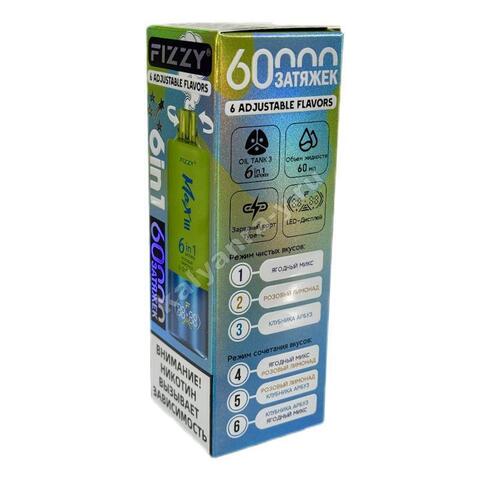 Fizzy Max III (6 в 1) 60000 затяжек - Розовый Лимонад (микс №2)