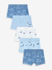Трусы для мальчика Next N34-009, 5 шт., Синий, Белый