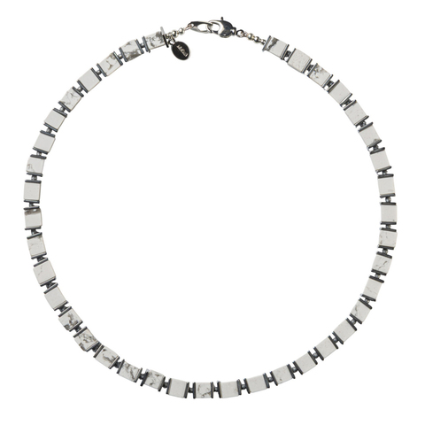 Колье "КУБ" кахолонг