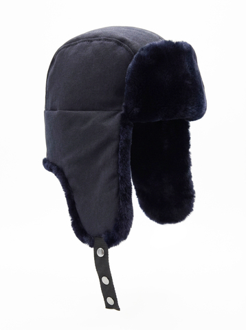 Шапка-ушанка Полиции натуральный мех нового образца (А)