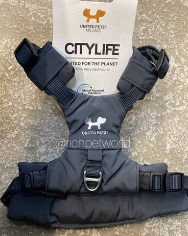 Шлейка United Pets для собак Citylife Y-образная, черный