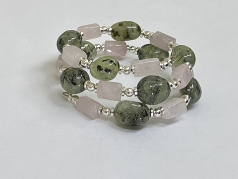 Розовый кварц (браслет из натуральных камней)