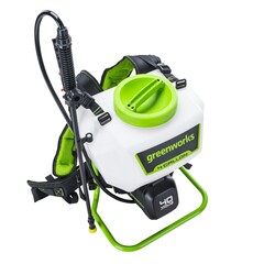 Опрыскиватель садовый Greenworks G40BPSK2 40V аккумуляторный, с АКБ 2 А/ч и ЗУ