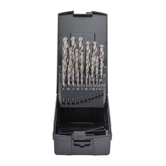 Набор сверл по металлу 1-13мм 25шт DIN338 HSS-G 118° (пл. кейс) Terrax by Ruko A214215RO