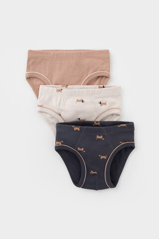 трусы/ уп  для мальчика  К 1928-3уп/песок,бежевый,тем.серый,таксы