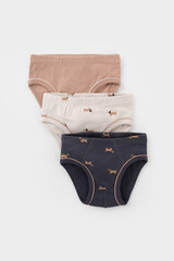 трусы/ уп  для мальчика  К 1928-3уп/песок,бежевый,тем.серый,таксы