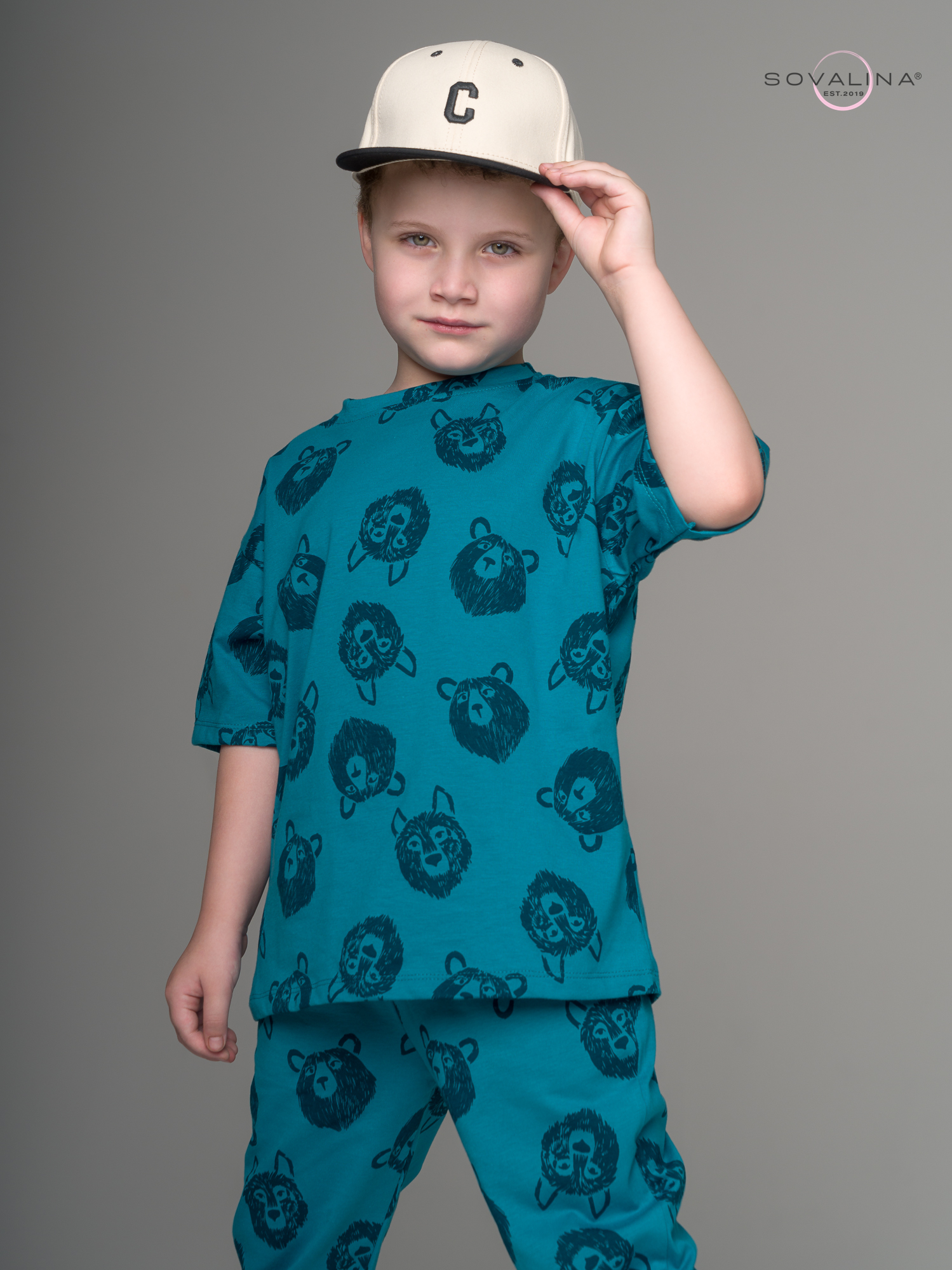 Костюм Daily men волки зеленый