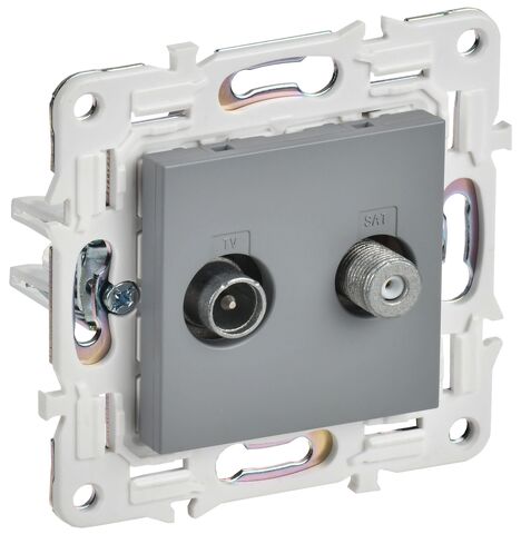 SKANDY Роз. двойная TV+SAT SK-A13Gr сер. IEK