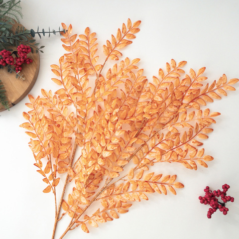 Ветка рябины оранжевая, свисающее растение, 91 см, набор 2 ветки.