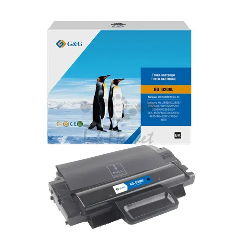 Картридж лазерный G&G GG-D209L черный (5000стр.) для Samsung ML-2855ND, SCX-4824FN, 4825FN, 4826FN, 4828FN