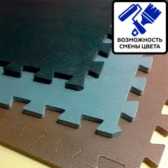 Пол для тренажерного зала 1000x1000x20 мм 55 шор