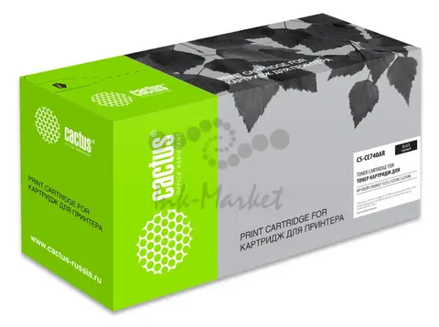 Картридж лазерный Cactus CS-CE740-WT черный (7000стр.) для HP LJ Pro CP5220/CP5221/CP5223 без чипа