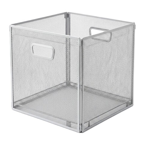 Корзина декоративная "Сomfort", 33х33х32, серый, сталь