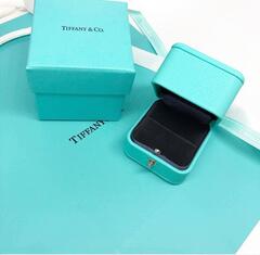 66620- Подарочная коробка/футляр для кольца/гвоздиков TIFFANY lux кожа