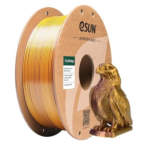 Пластик для 3D-печати eSUN PLA-Silk Magic, 1,75 мм, 1 кг, фиолетовый/золотой, PLA-SKMG175B-ZJ1P1