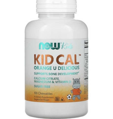 Now kids, Kid Cal, 100 жевательных таблеток