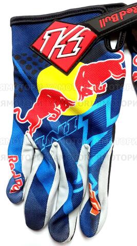 Мото перчатки KINI RED BULL, кроссовые мотоперчатки размер XL