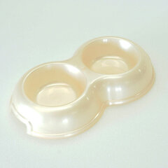 Homepet миска для животных бежевый перламутр 2x200 мл