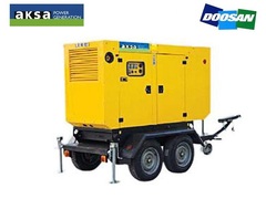 Дизельный генератор AKSA AD 93 на шасси