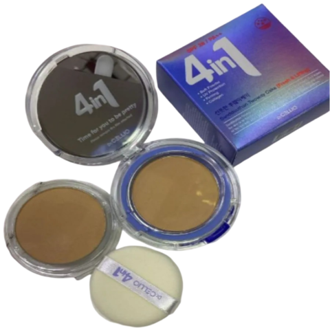Dr.Cellio Dr.G50 4 In 1 Sanddeuthan Twowaycake (Whitening) Пудра для лица с запасным блоком