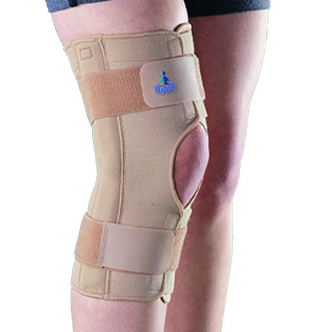 Ортез (бандаж) на коленный сустав с металлическими шарнирами сильная фиксация OPPO 2037 (США)