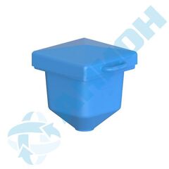Бункер 45 л Анион 45 л. конусный (550x470x540см;синий) - арт.559502