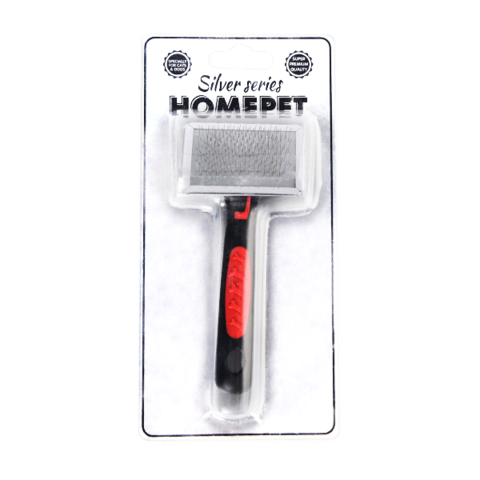 Homepet Silver Series пуходерка металлическая с каплей размер S 14см x 6,3 см