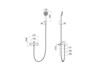 Aquatek AQ1349BGM AQ1349BGM ЕВРОПА смеситель для ванны с душевым набором, шлиф. черный хром
