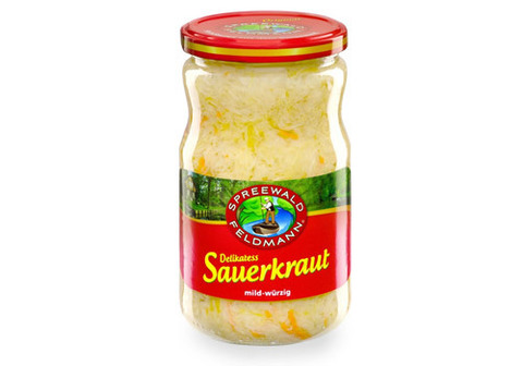 Капуста квашенная белокочанная Spreewald Feldmann, 720мл