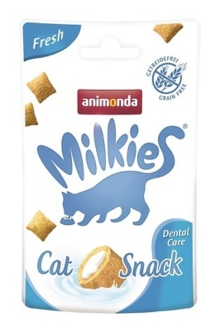 Animonda Milkies Fresh лакомство хрустящие подушечки для заботы о полости рта кошек 30 гр