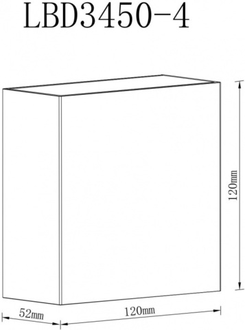 Уличный настенный светодиодный светильник Arte Lamp ALGOL A1445AL-1BK