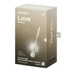 Тренажер для интимных мышц с вибрацией Satisfyer Love Birds 1 белый (Connect App)