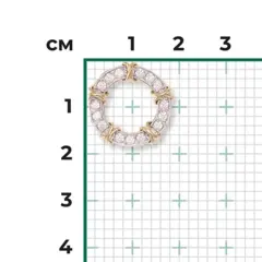 Подвеска Sixteen из лимонного золота 585 пробы в стиле Тиффани
