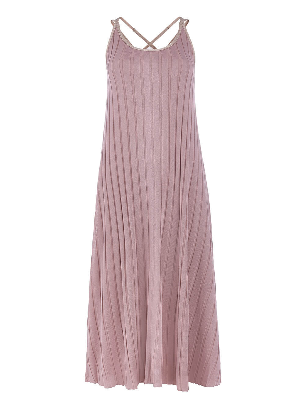 Женское платье светло-розового цвета из вискозы